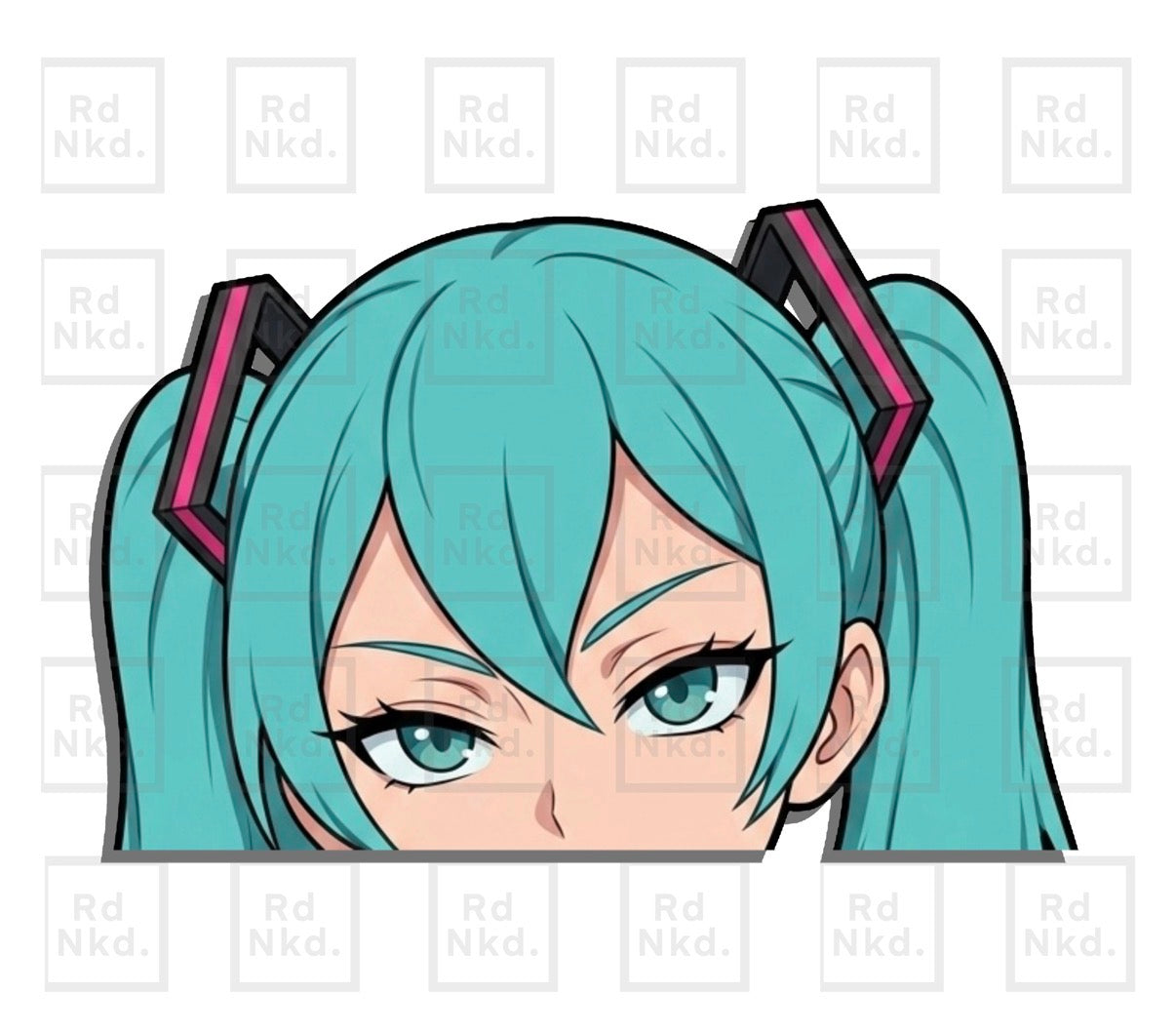 4” Peeker Sticker Decal 4
