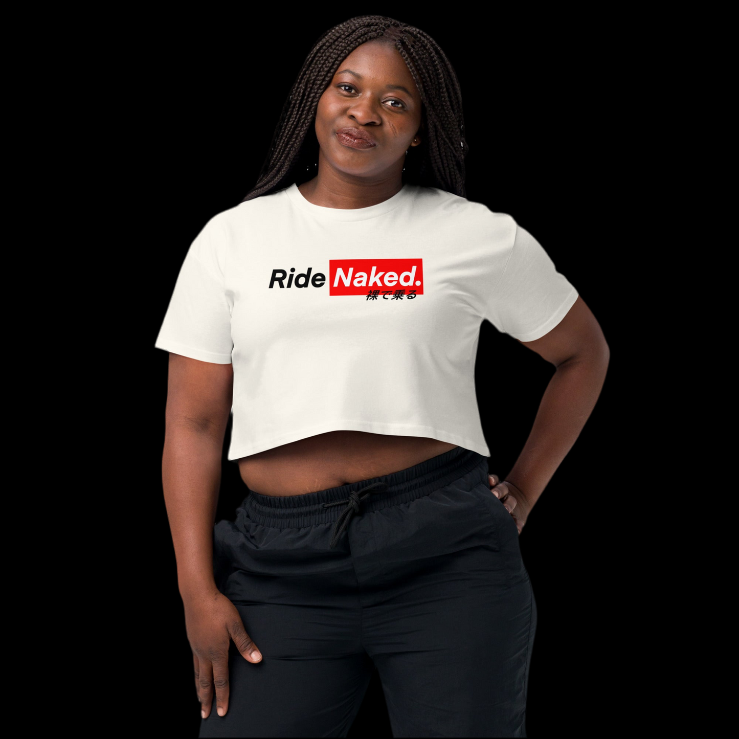 “OG” Women’s Crop T-Shirt BLK logo