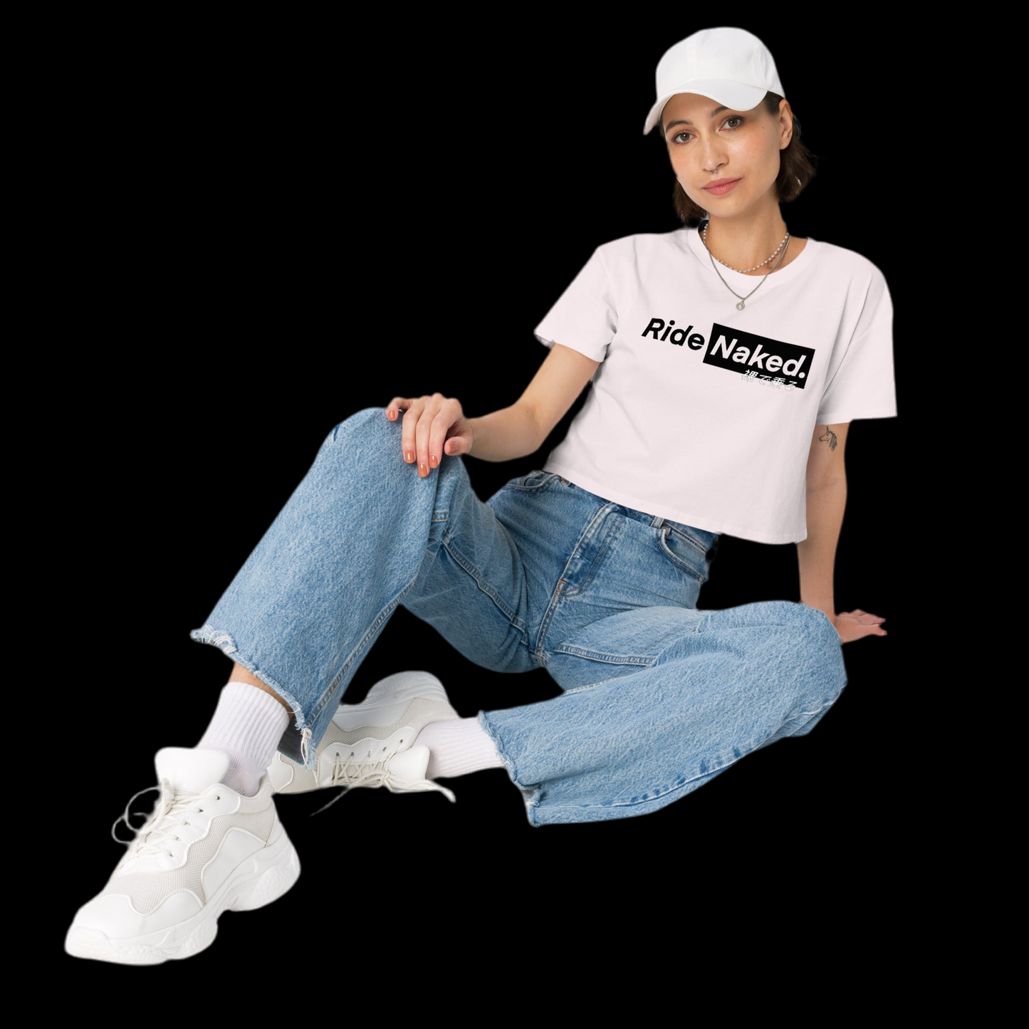 “OG” Women’s Crop T-Shirt B&W Logo
