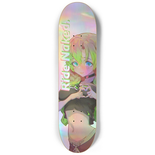 Mitsuri Holographic Skateboard Deck