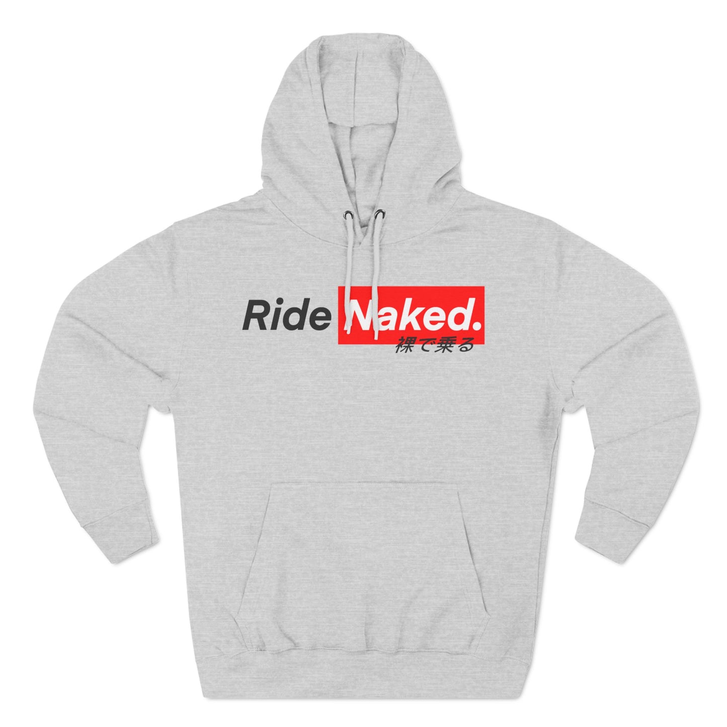 Warning Label Three-Panel Fleece Hoodie