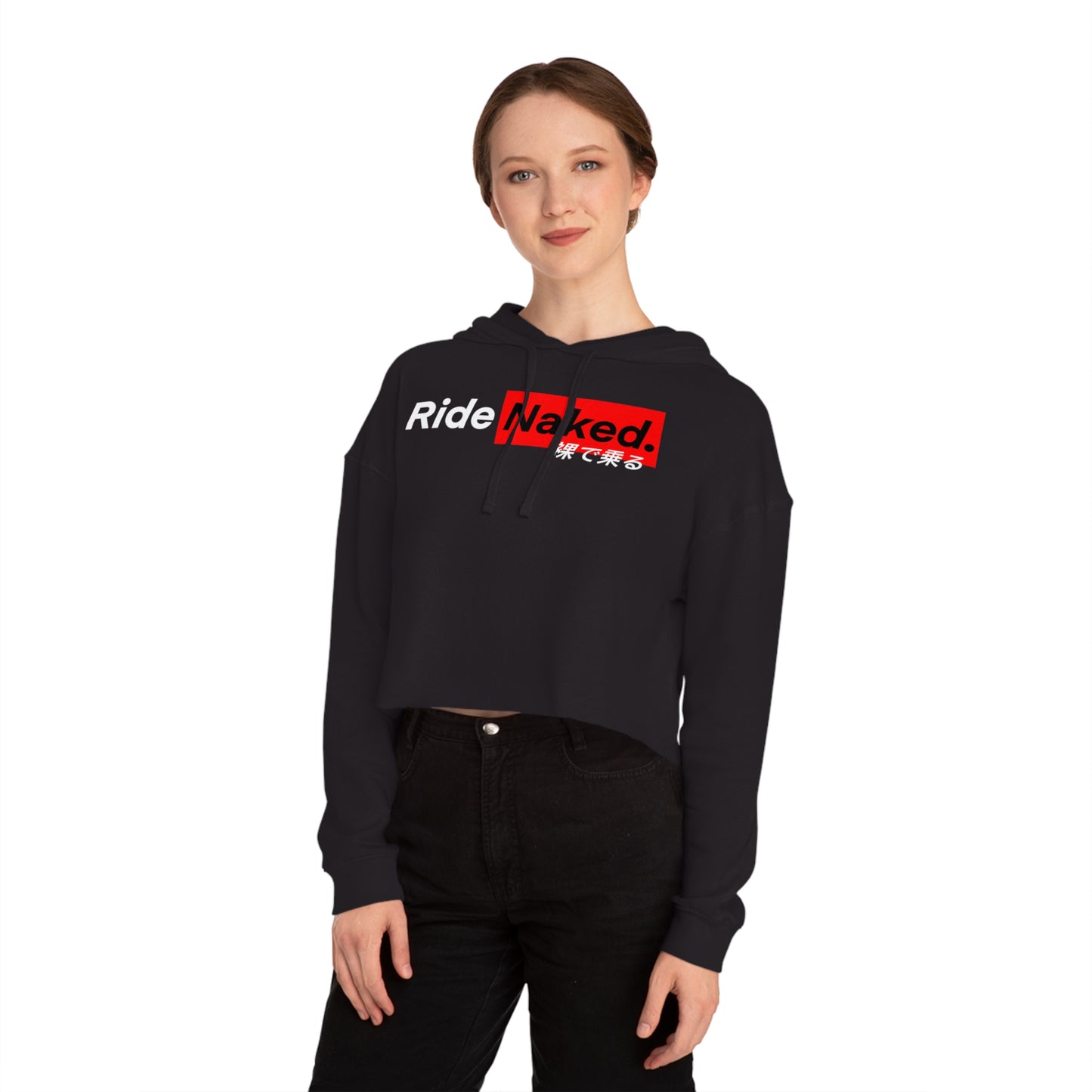 Track Day Cropped Hooded Sweatshirt