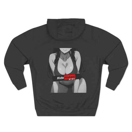 Oppai Three-Panel Fleece Hoodie