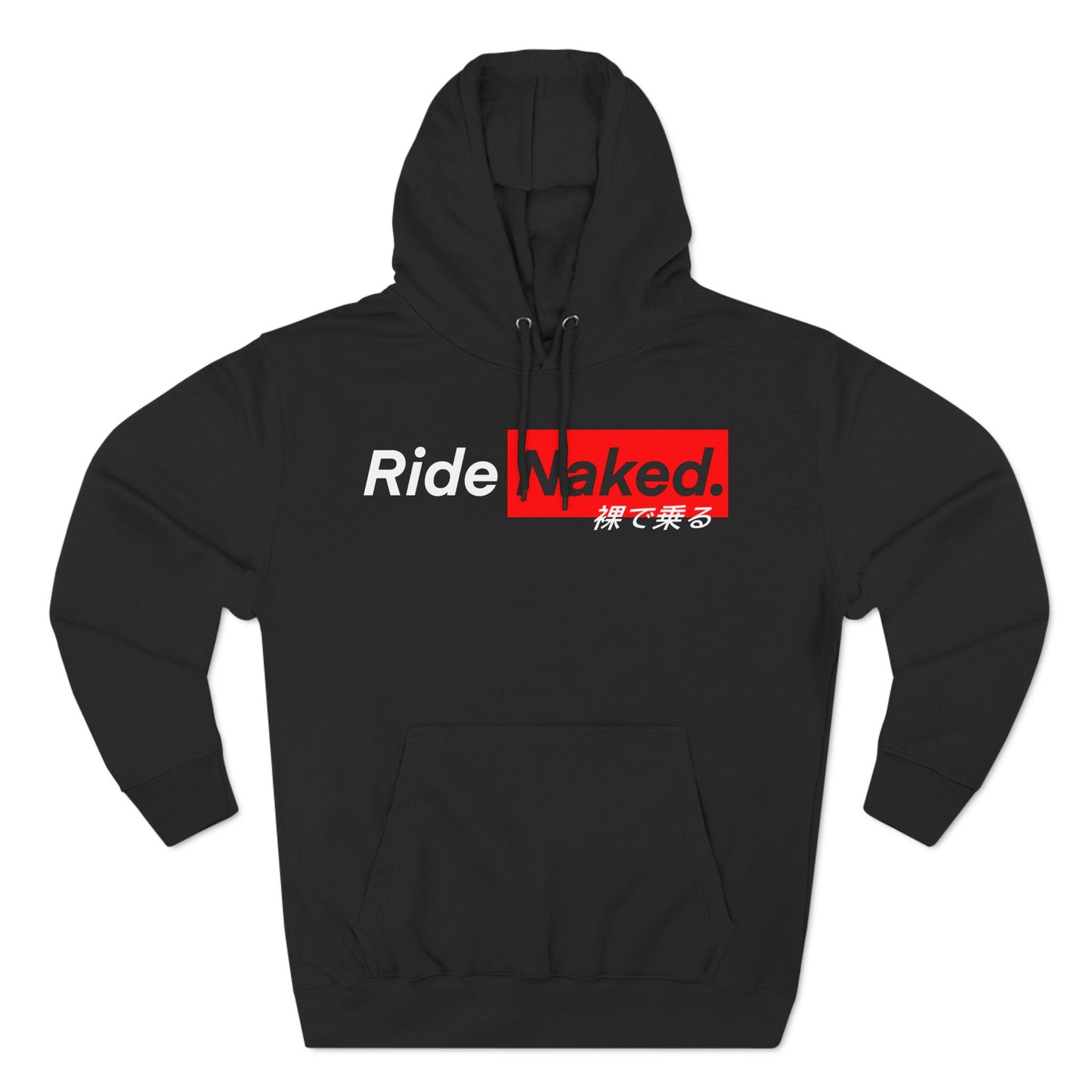 Warning Label Three-Panel Fleece Hoodie