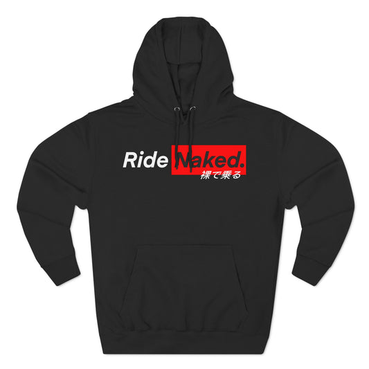 Ride Naked OG Three-Panel Fleece Hoodie.