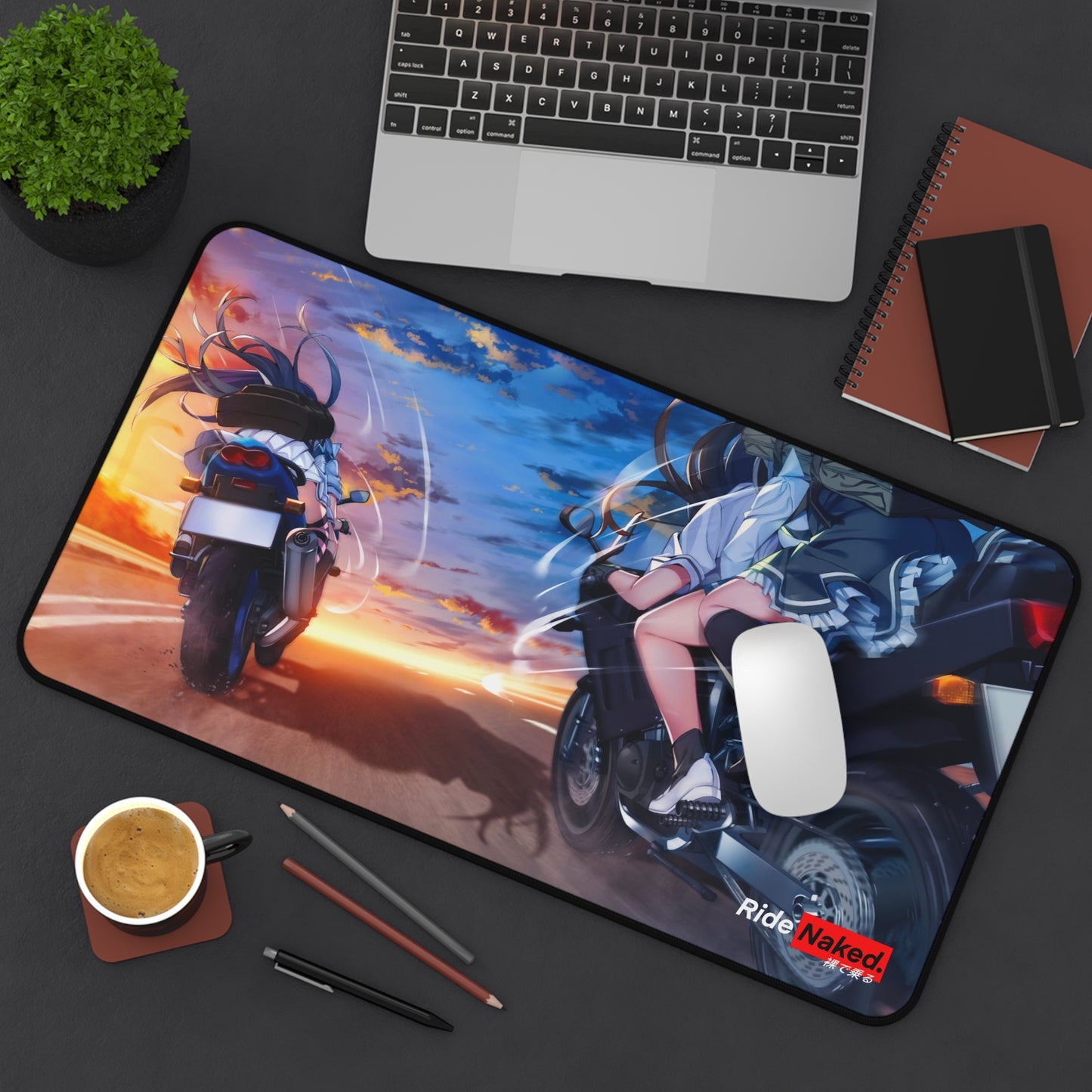 Highway Sunset Desk Mat