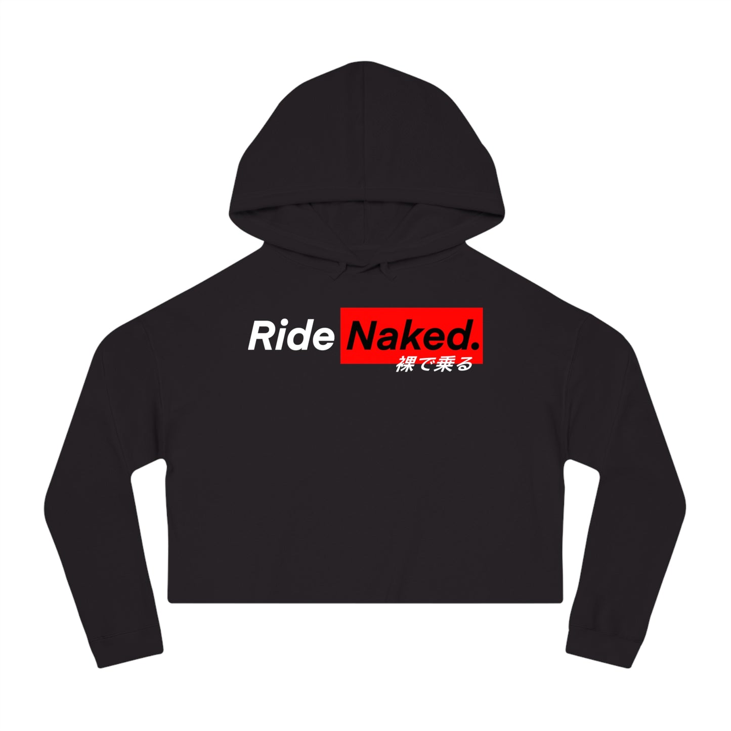 Track Day Cropped Hooded Sweatshirt