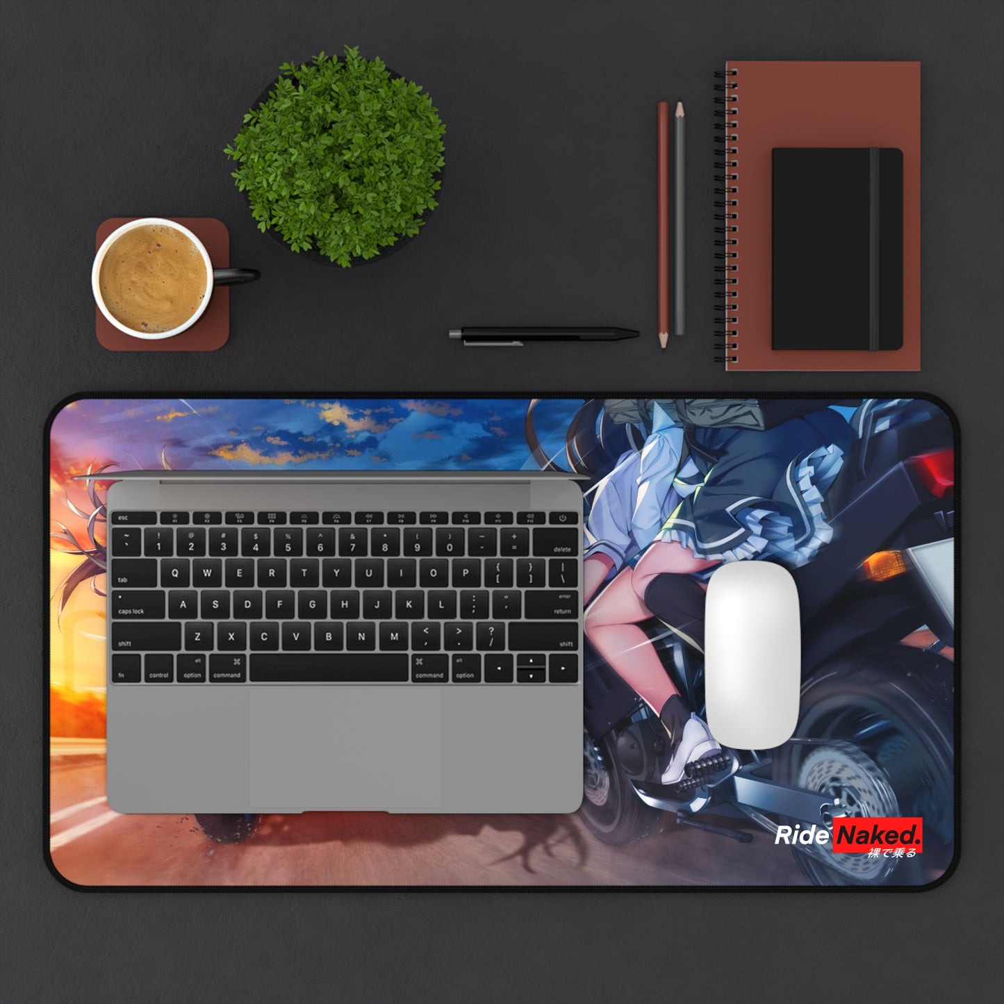 Highway Sunset Desk Mat