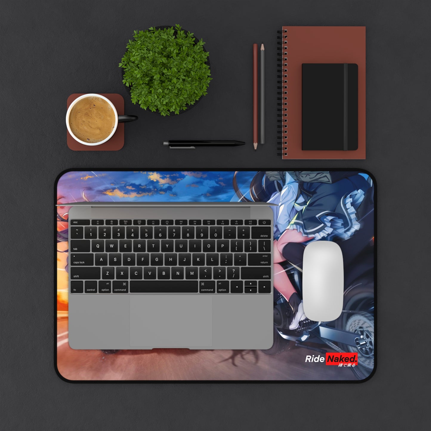 Highway Sunset Desk Mat