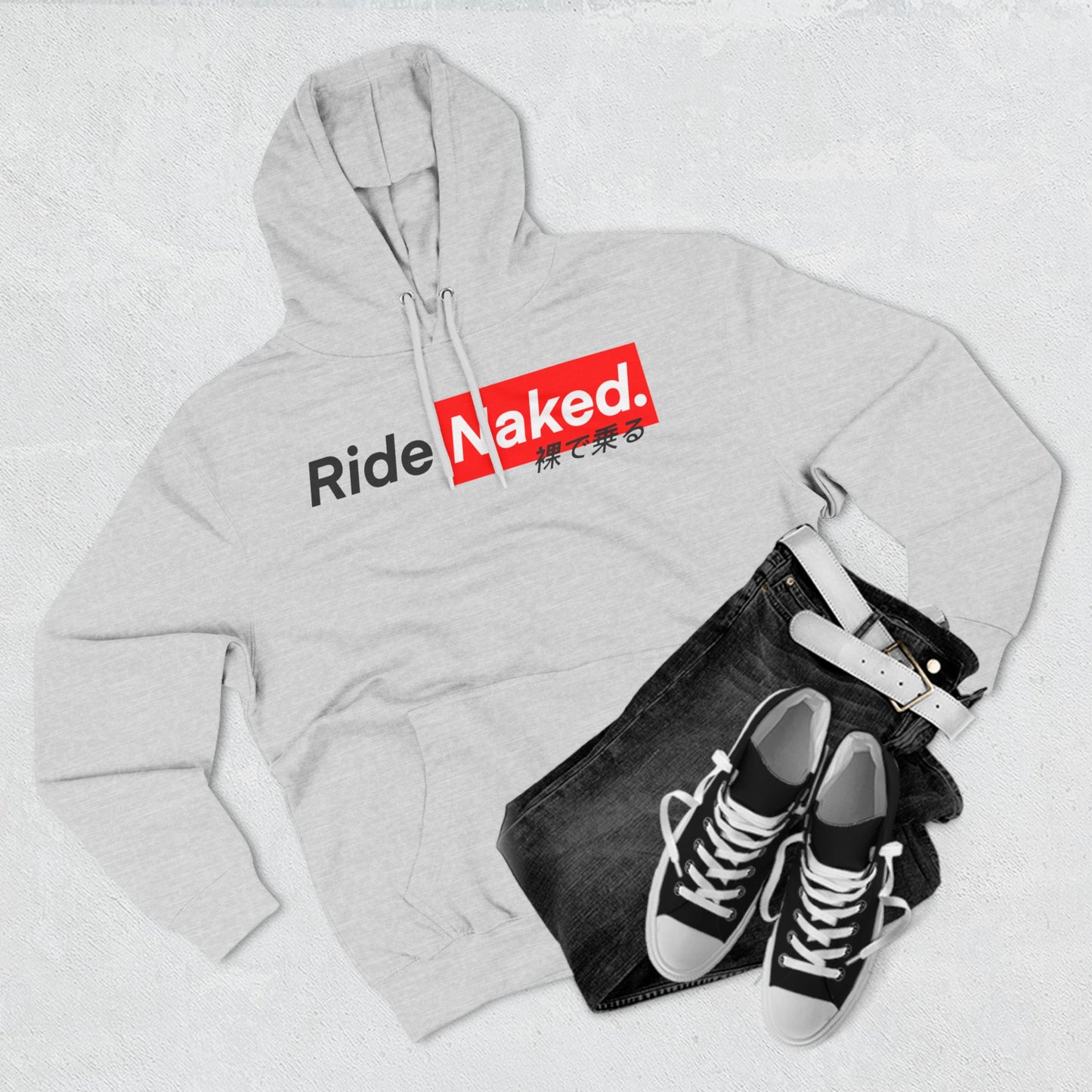 Warning Label Three-Panel Fleece Hoodie