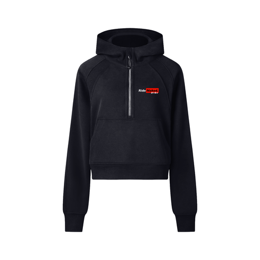 Women's Cropped Half-Zip Hoodie
