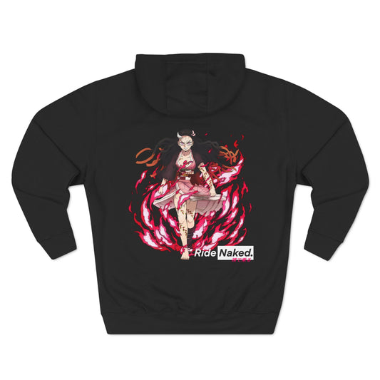 Nezuko Three-Panel Fleece Hoodie