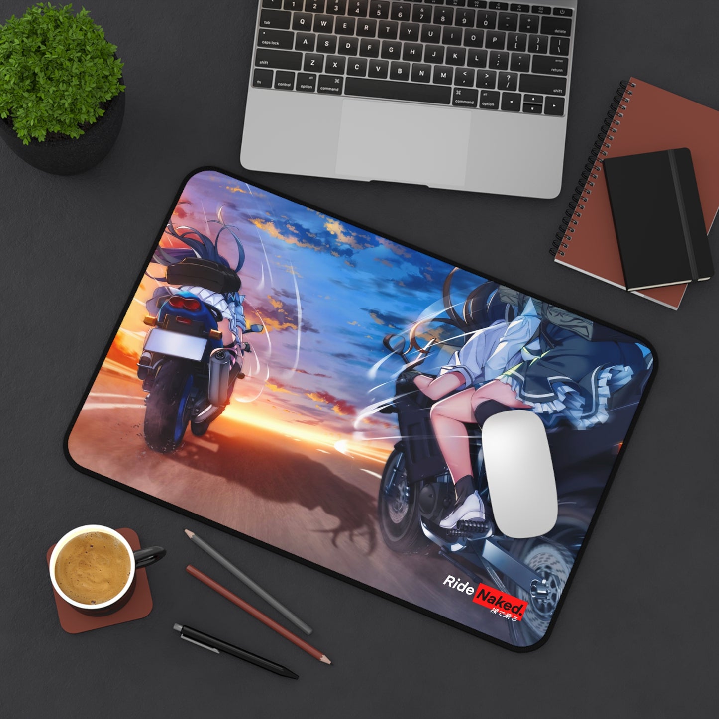 Highway Sunset Desk Mat