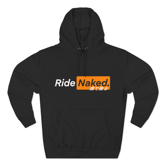 Ride Naked IYKYK Three-Panel Fleece Hoodie.