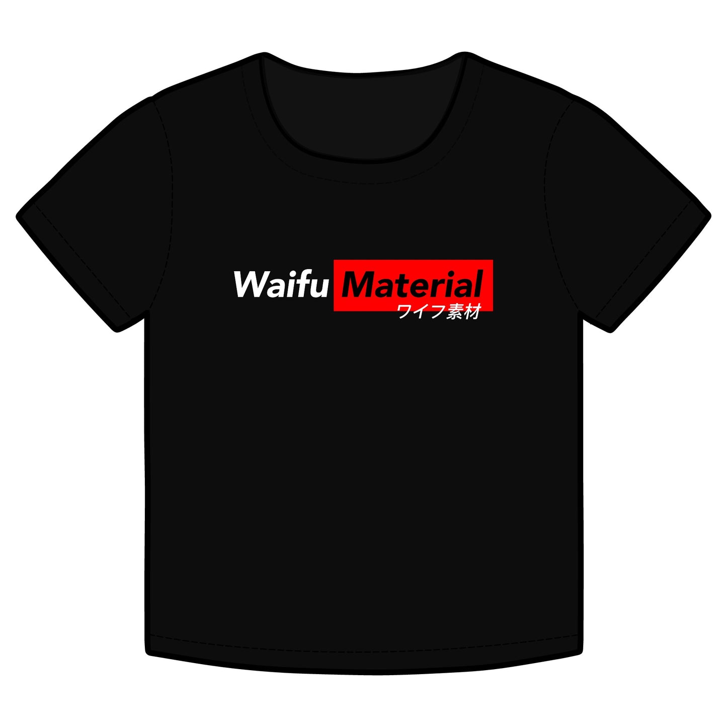 Waifu material Cropped Tee