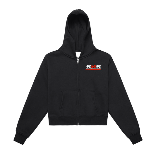 Women's RNR Fleeced Zip-Up Cropped Hoodie