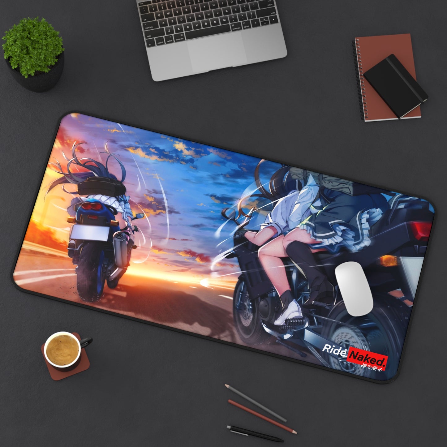 Highway Sunset Desk Mat