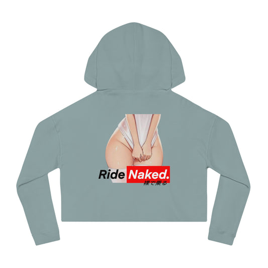 No Peeking Cropped Hooded Sweatshirt