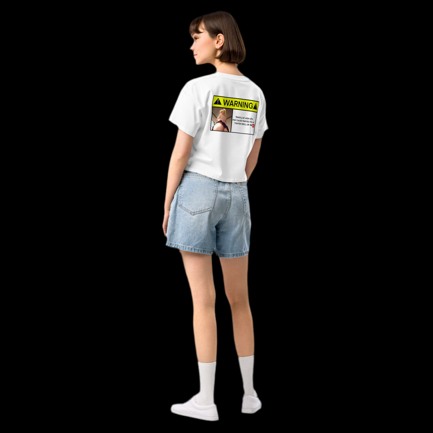 WARNING Women’s Crop T-shirt