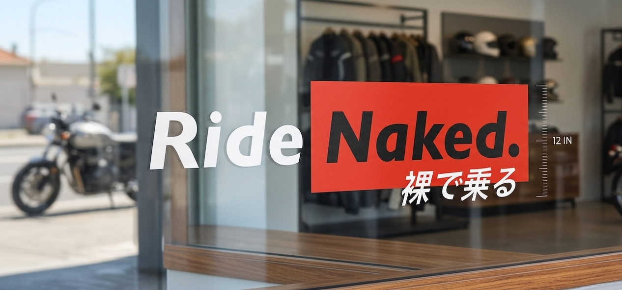 12in window decal