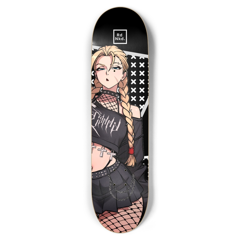 Goth Waifu 3 Skateboard